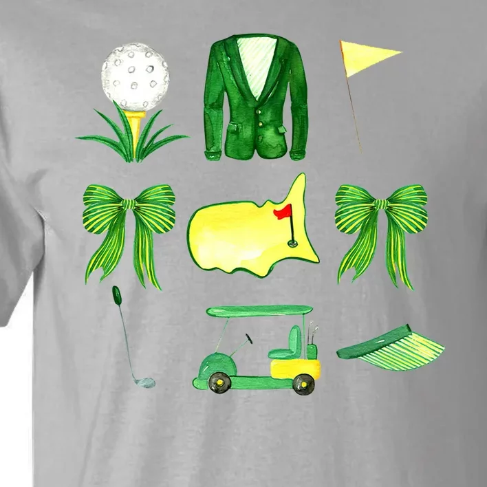 Coquette Bow Masters Golf Tournament Golfing Tall T-Shirt