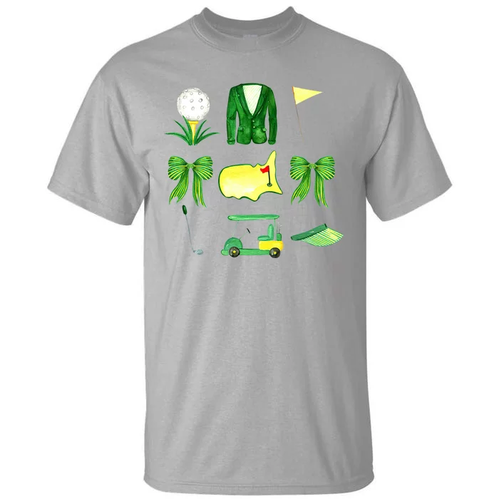 Coquette Bow Masters Golf Tournament Golfing Tall T-Shirt