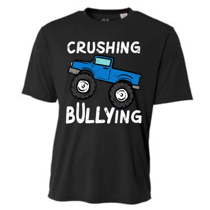 Crushing Bullying Monster Truck Kids Unity Day Orange Cooling Performance Crew T-Shirt