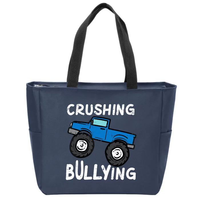 Crushing Bullying Monster Truck Kids Unity Day Orange Zip Tote Bag