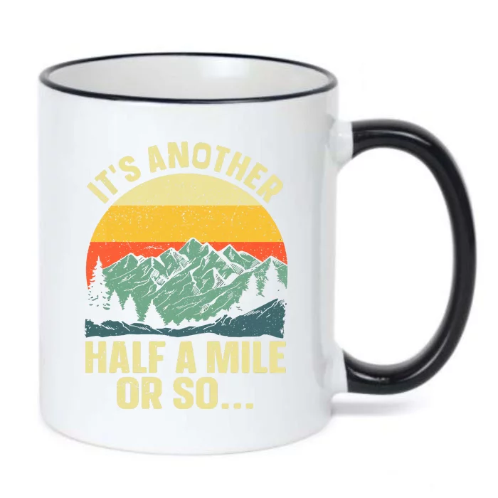 Camping Backpacking Mountain Hiker Gift Funny Hiking Black Color Changing Mug