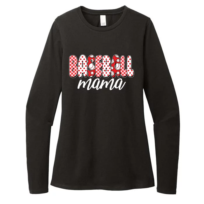 Cute Baseball Mama Womens CVC Long Sleeve Shirt