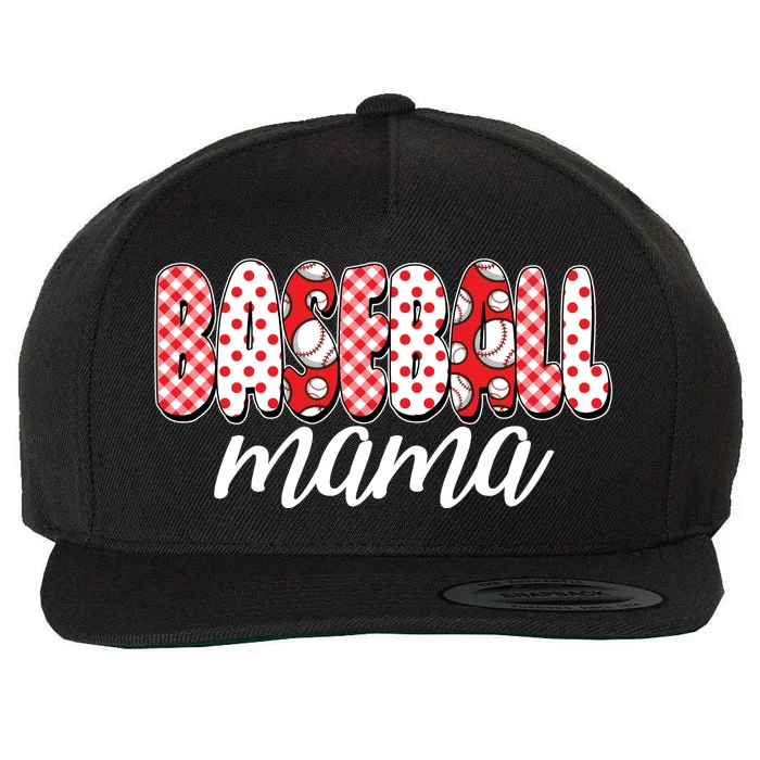 Cute Baseball Mama Wool Snapback Cap