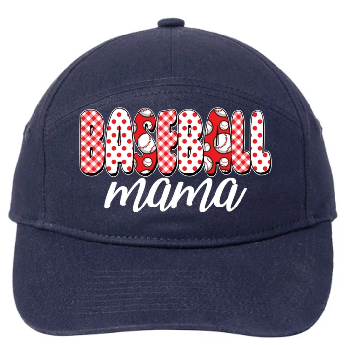 Cute Baseball Mama 7-Panel Snapback Hat