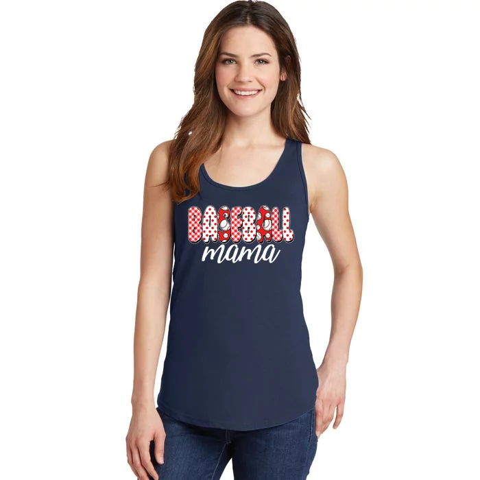 Cute Baseball Mama Ladies Essential Tank