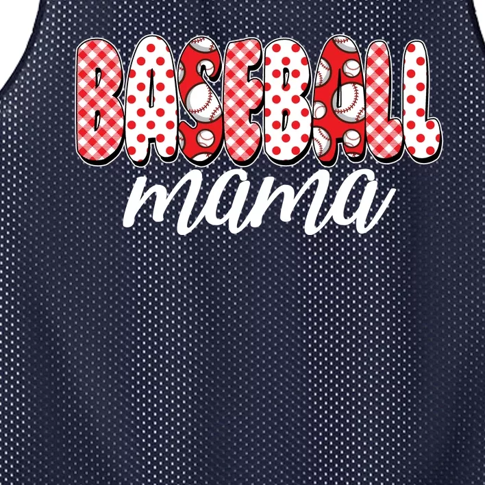 Cute Baseball Mama Mesh Reversible Basketball Jersey Tank