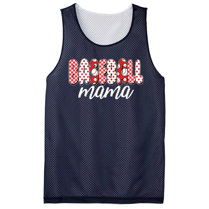 Cute Baseball Mama Mesh Reversible Basketball Jersey Tank