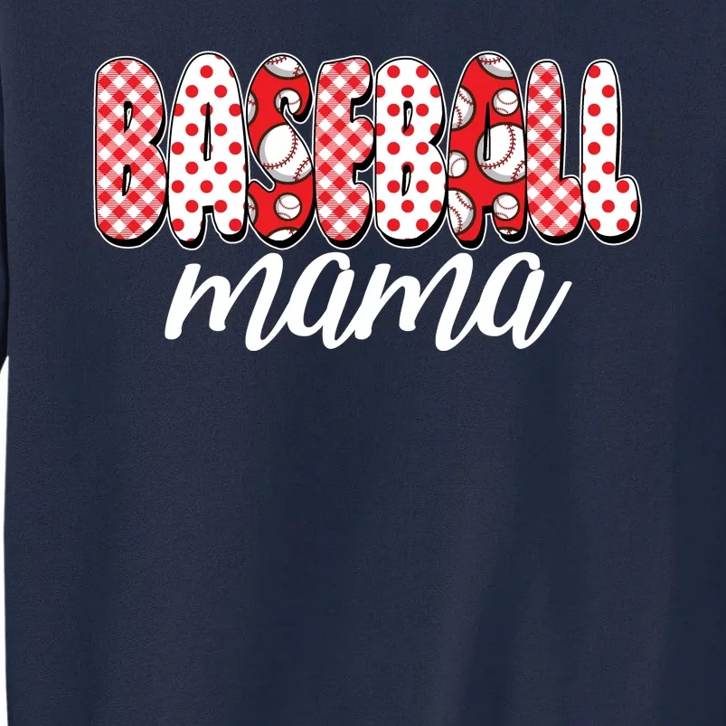 Cute Baseball Mama Tall Sweatshirt