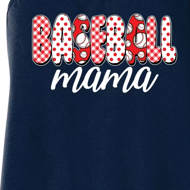 Cute Baseball Mama Women's Racerback Tank