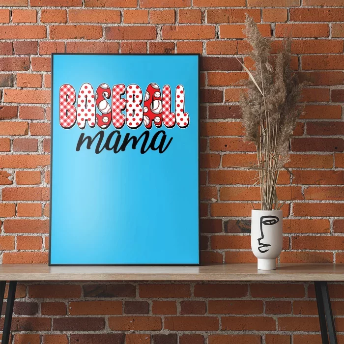 Cute Baseball Mama Poster