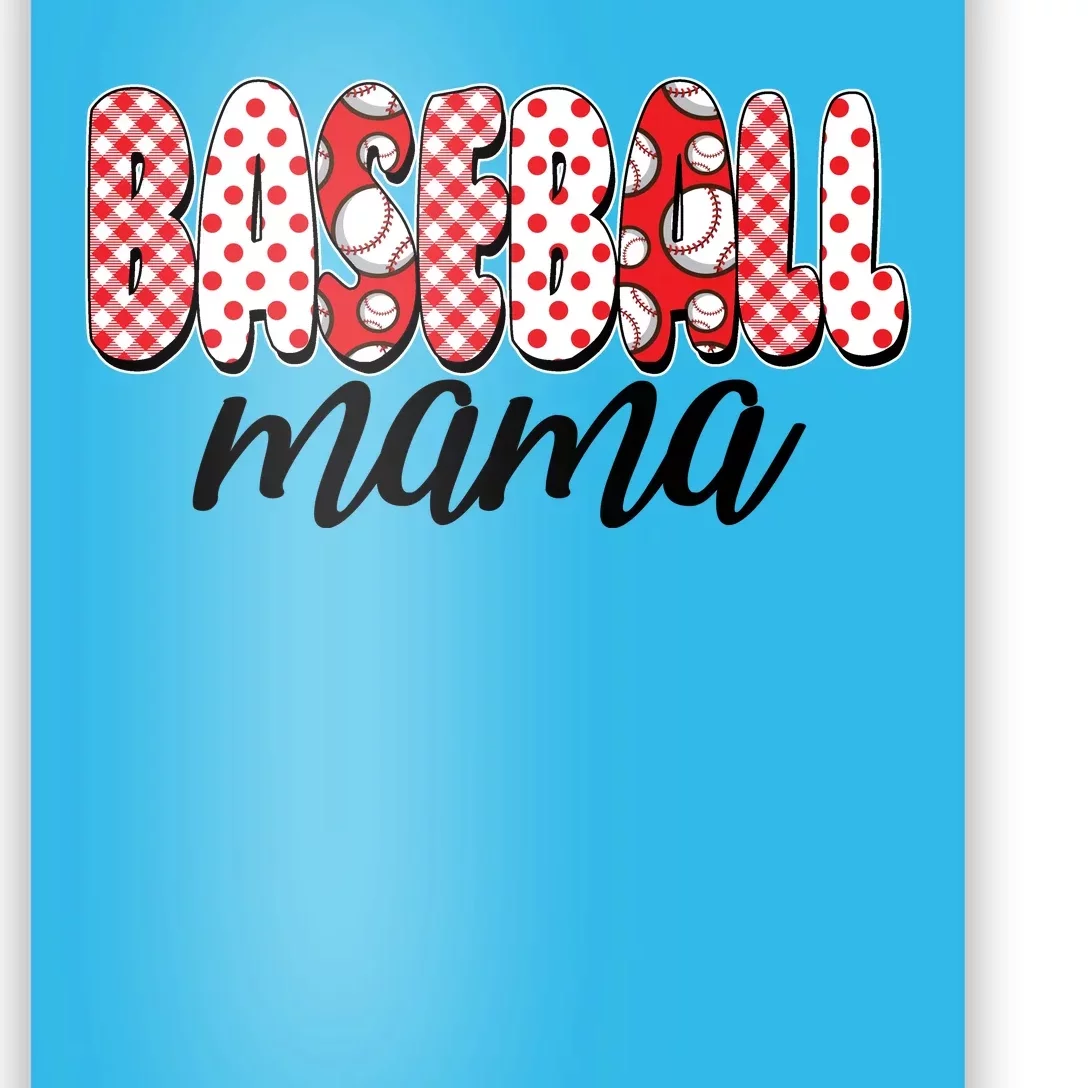 Cute Baseball Mama Poster