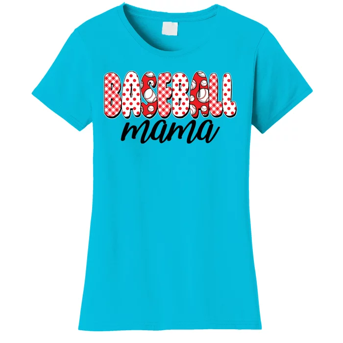 Cute Baseball Mama Women's T-Shirt