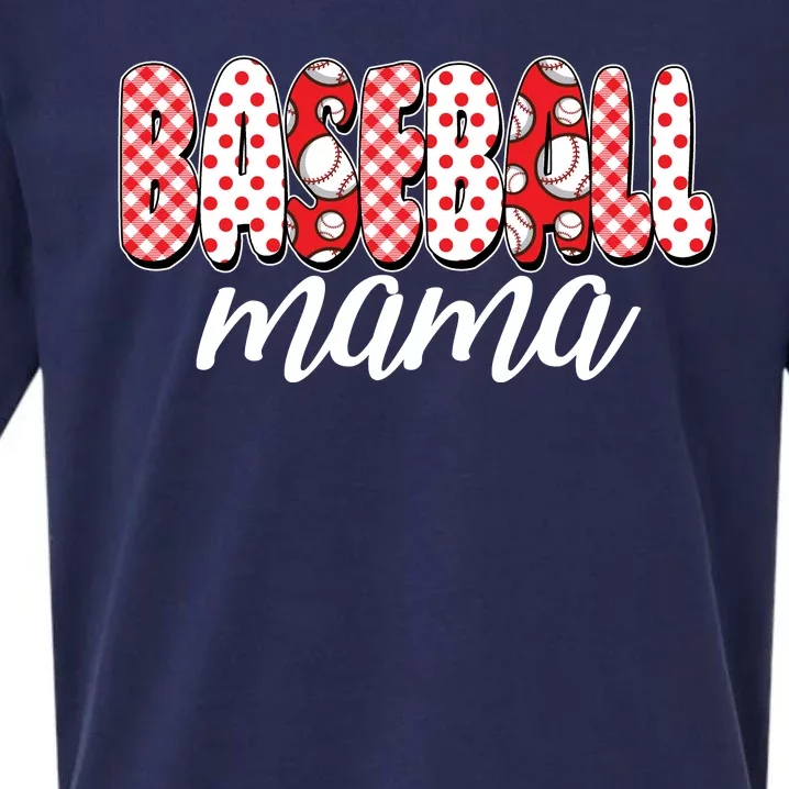 Cute Baseball Mama Sueded Cloud Jersey T-Shirt