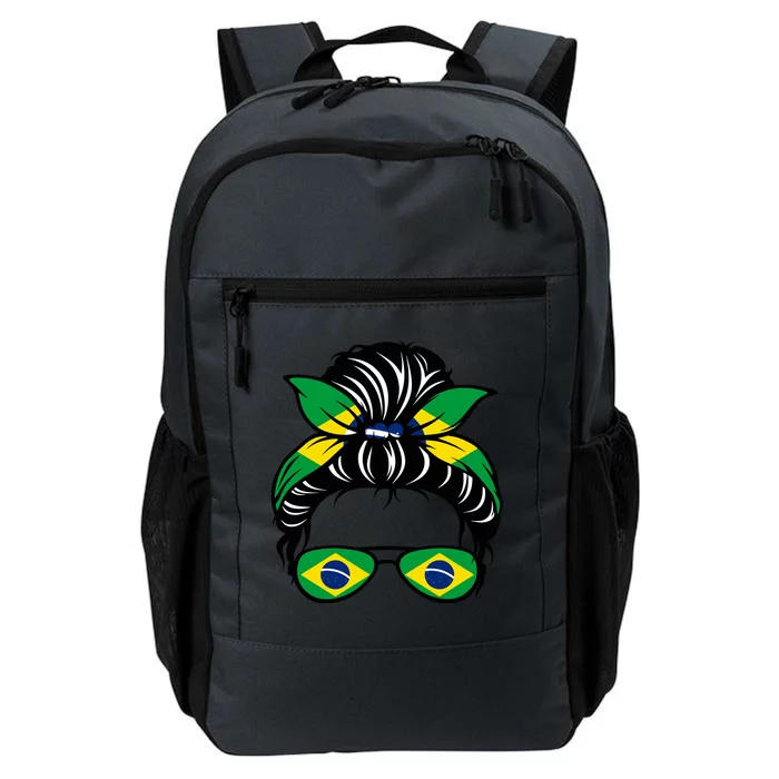 Cool Brazilian Messy Bun Daily Commute Backpack