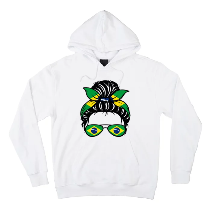 Cool Brazilian Messy Bun Hoodie