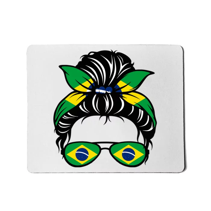 Cool Brazilian Messy Bun Mousepad