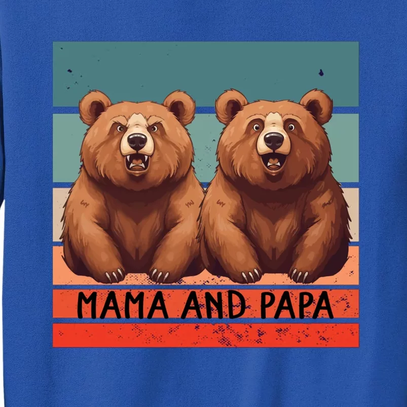 Charming Bears Mama And Papa Warm Playful Family Together Gift Sweatshirt