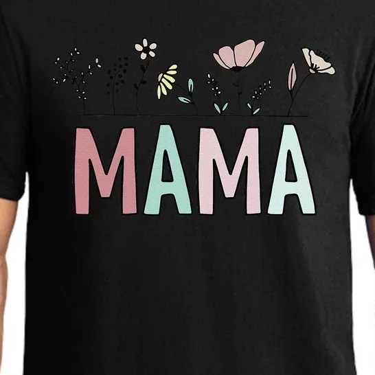 Cute Boho Mama Flower Mother's Day Family Matching Clothing Pajama Set