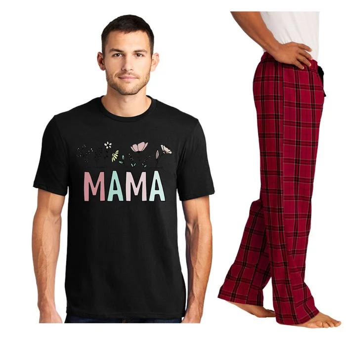 Cute Boho Mama Flower Mother's Day Family Matching Clothing Pajama Set