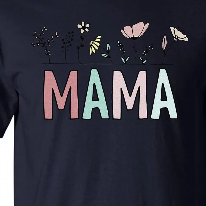 Cute Boho Mama Flower Mother's Day Family Matching Clothing Tall T-Shirt