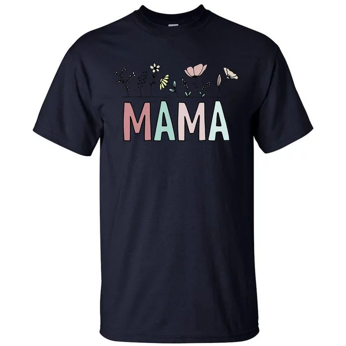 Cute Boho Mama Flower Mother's Day Family Matching Clothing Tall T-Shirt