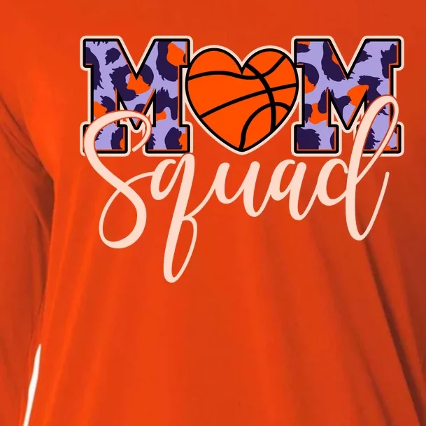 Cute Basketball Mom Squad Cooling Performance Long Sleeve Crew