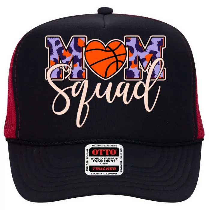 Cute Basketball Mom Squad High Crown Mesh Trucker Hat