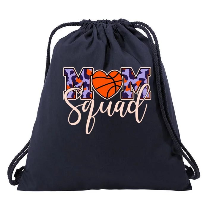 Cute Basketball Mom Squad Drawstring Bag