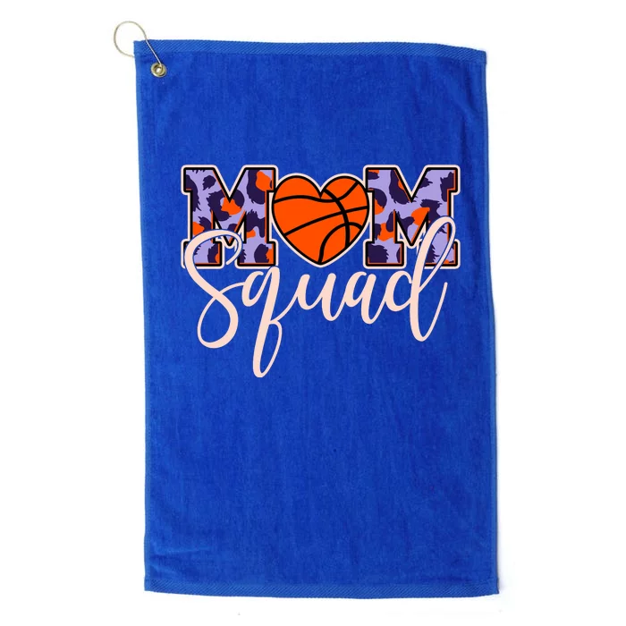 Cute Basketball Mom Squad Platinum Collection Golf Towel