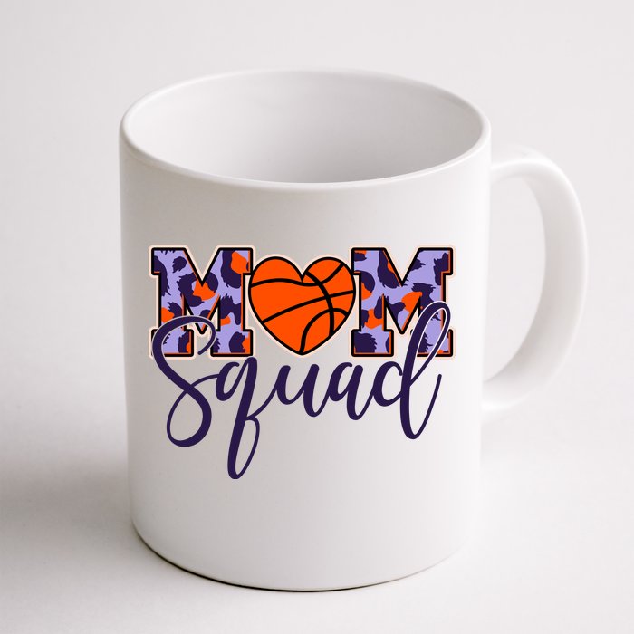 Cute Basketball Mom Squad Front & Back Coffee Mug