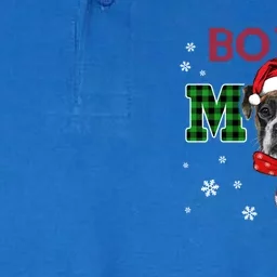 Christmas Boxer Mom Plaid Santa Hat Cute Dog Lover Funny Gift Softstyle Adult Sport Polo