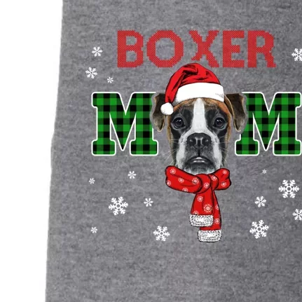 Christmas Boxer Mom Plaid Santa Hat Cute Dog Lover Funny Gift Doggie 3-End Fleece Hoodie