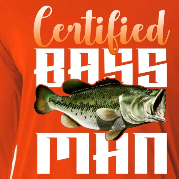 Certified Bass Man Fisherman Cooling Performance Long Sleeve Crew