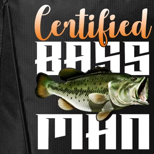 Certified Bass Man Fisherman City Backpack