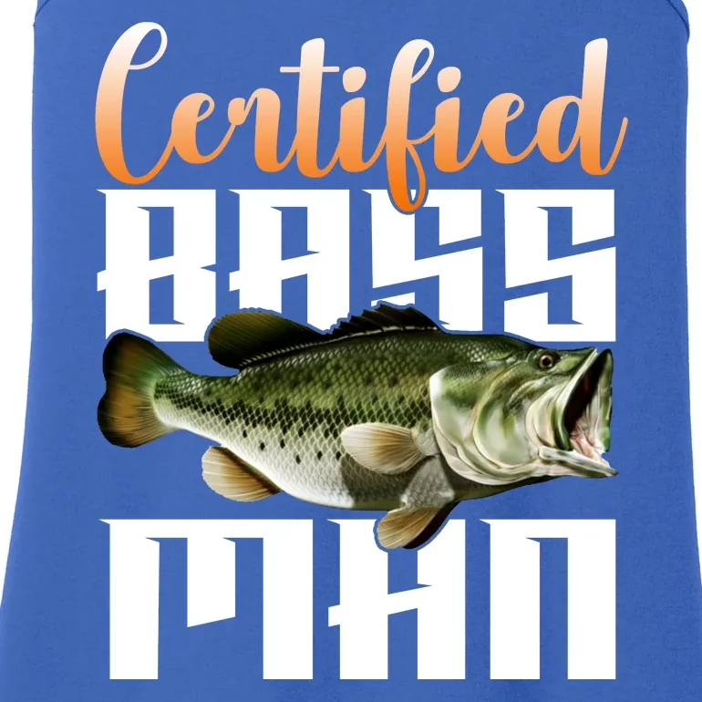 Certified Bass Man Fisherman Ladies Essential Tank