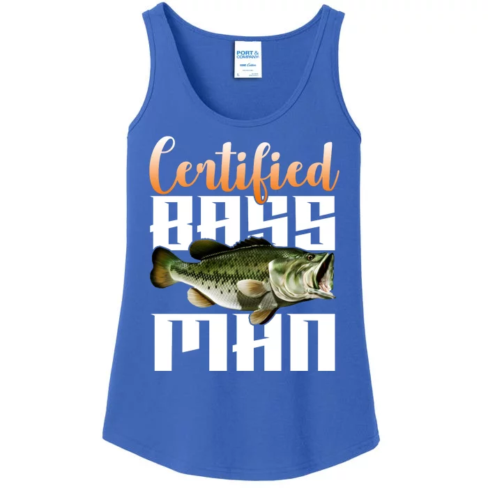 Certified Bass Man Fisherman Ladies Essential Tank