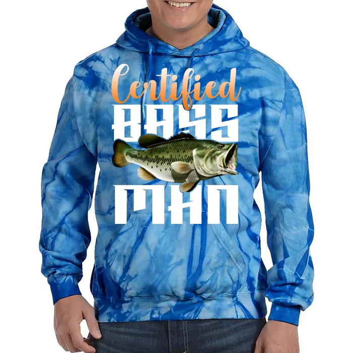 Certified Bass Man Fisherman Tie Dye Hoodie