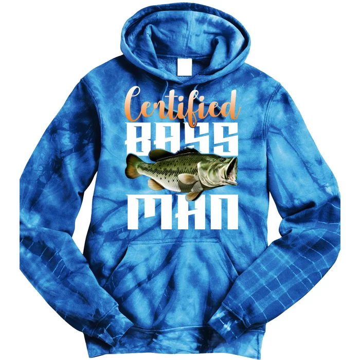 Certified Bass Man Fisherman Tie Dye Hoodie