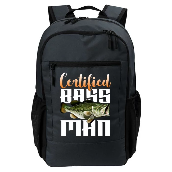 Certified Bass Man Fisherman Daily Commute Backpack