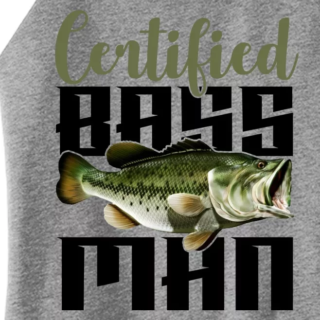 Certified Bass Man Fisherman Women’s Perfect Tri Rocker Tank