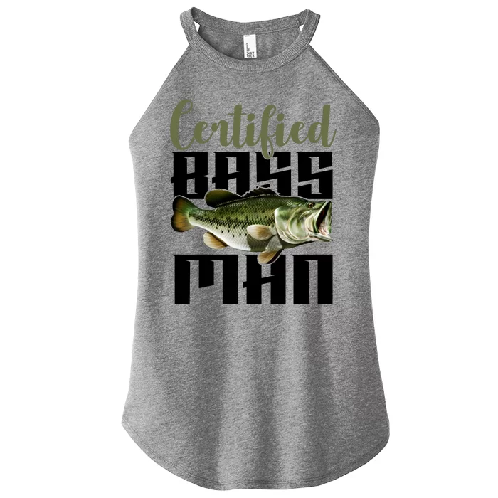 Certified Bass Man Fisherman Women’s Perfect Tri Rocker Tank