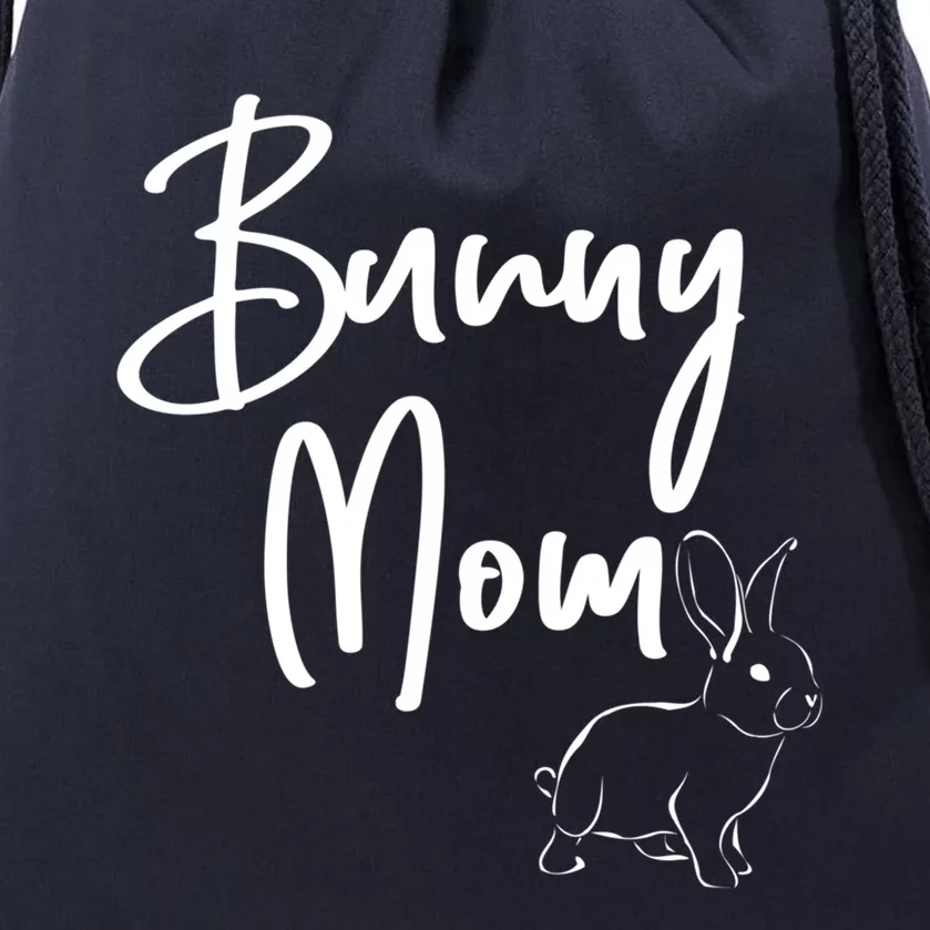 Cute Bunny Mom Gift Drawstring Bag