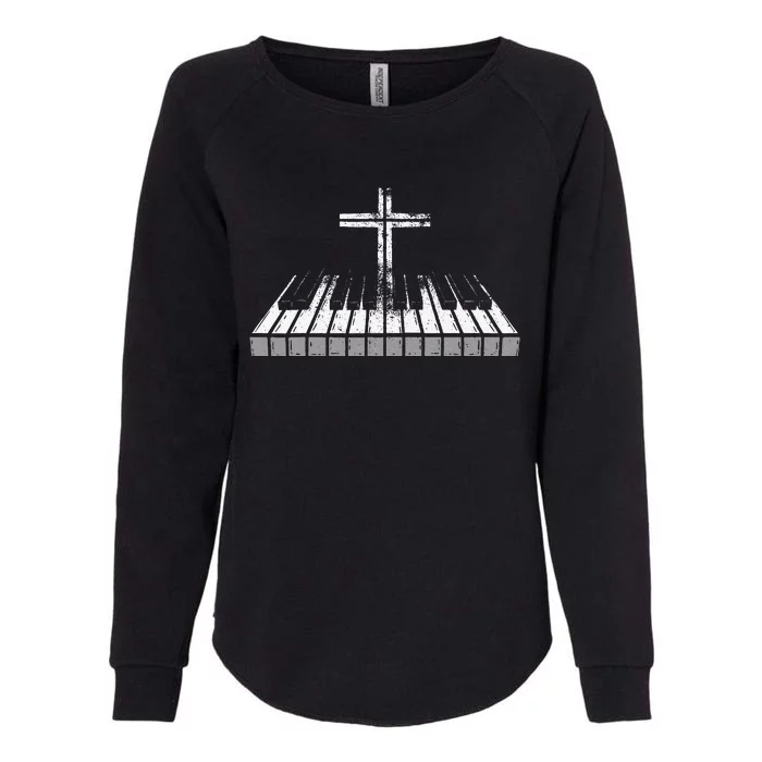 Christian Believer Musician Composer Music Piano Player Womens California Wash Sweatshirt