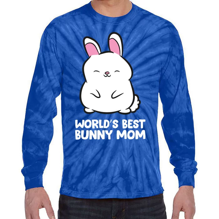 Cute Bunny Mother World's Best Bunny Mom Rabbit Bunny Mom Great Gift Tie-Dye Long Sleeve Shirt