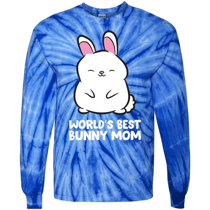 Cute Bunny Mother World's Best Bunny Mom Rabbit Bunny Mom Great Gift Tie-Dye Long Sleeve Shirt