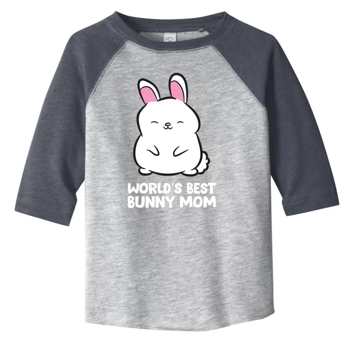 Cute Bunny Mother World's Best Bunny Mom Rabbit Bunny Mom Great Gift Toddler Fine Jersey T-Shirt