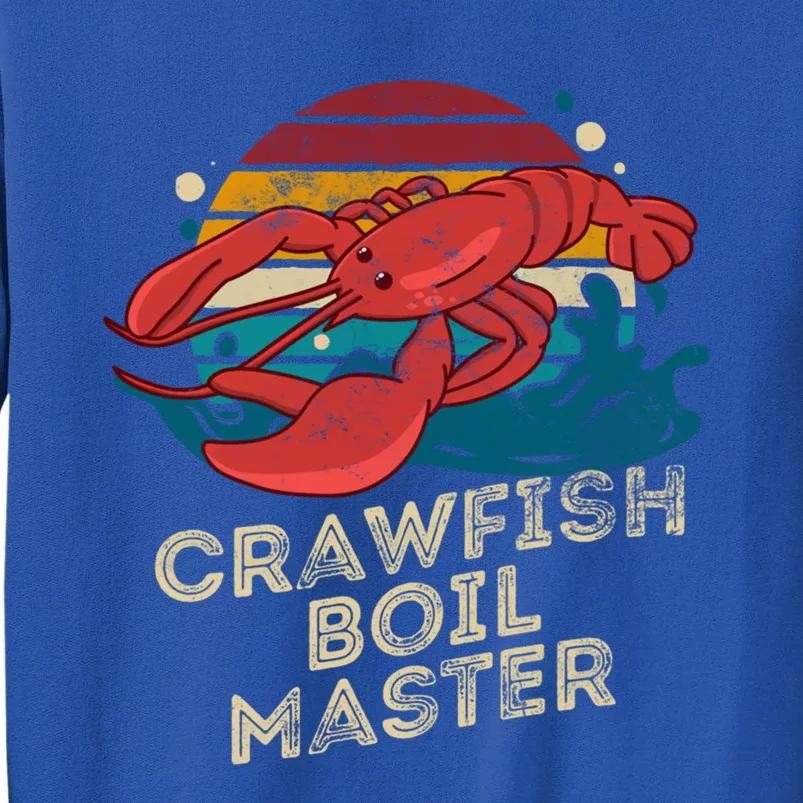 Crawfish Boil Master Funny Crawfish Season Retro Crawfish Gift Tall Sweatshirt