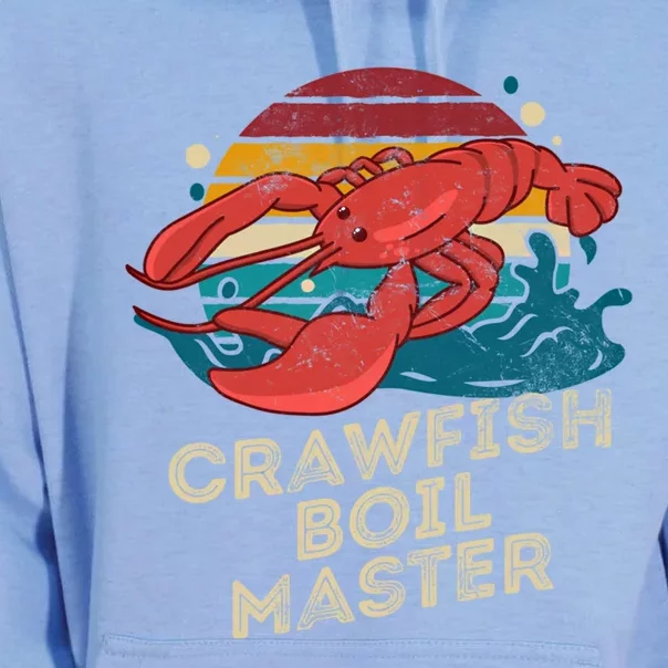 Crawfish Boil Master Funny Crawfish Season Retro Crawfish Gift Unisex Surf Hoodie