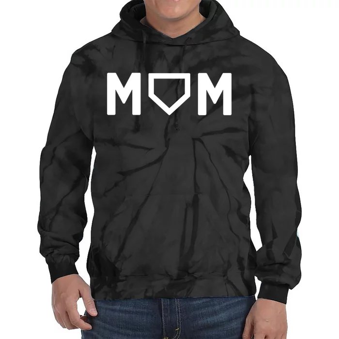 Cute Baseball Mom Favorite Player Mother's Day Tie Dye Hoodie