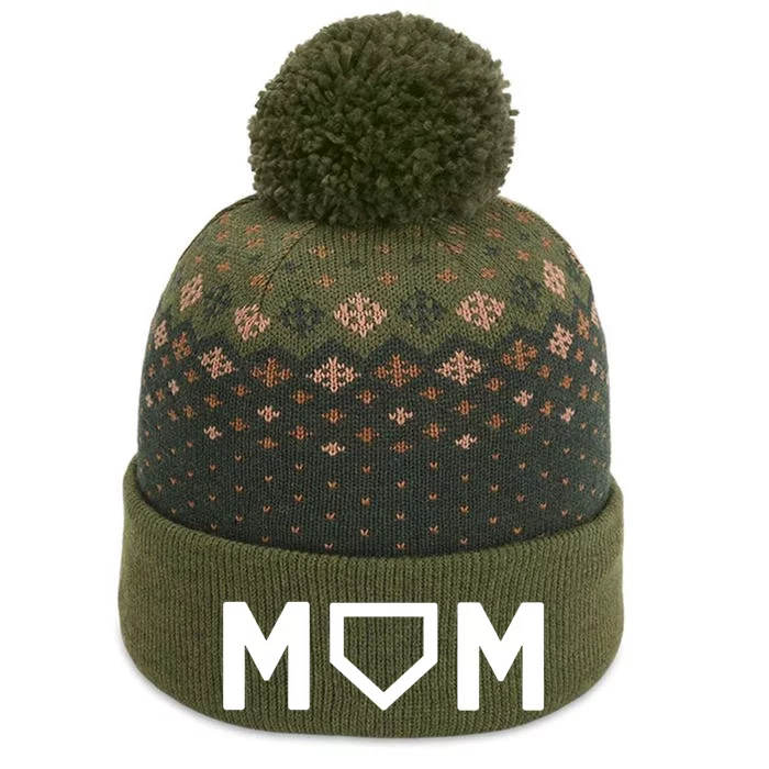 Cute Baseball Mom Favorite Player Mother's Day The Baniff Cuffed Pom Beanie